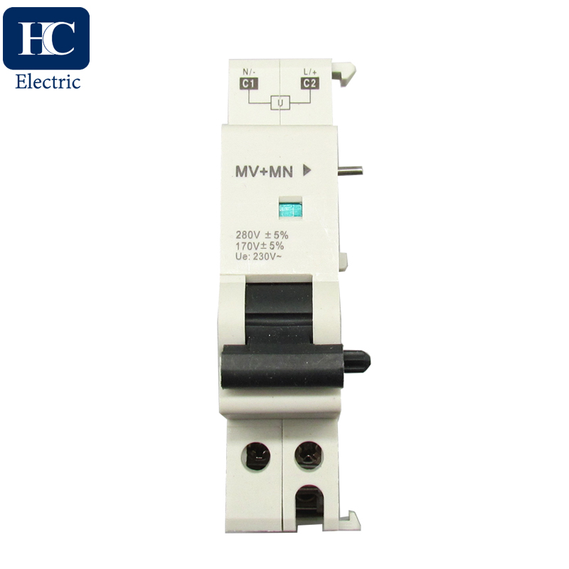 Schneider C65 Over Voltage Under Voltage trip release Voltage loss protection MV+MN MNs trip release for Miniature Circuit Breakers MCB accessories 