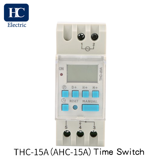 Digital time switch 2 Channel THC8A-2C 16A, THC8A-2C 20A, THC8A-2C 25A,  THC8A-2A 30A